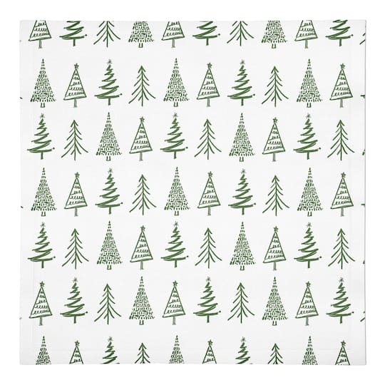 Doodle Tree 10x10 Cotton Twill Napkin